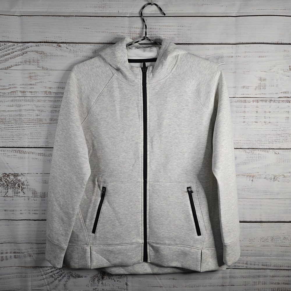 NWT DSG‎ Heather Gray Girls Zip-up Hoodie Size 16 With Pockets